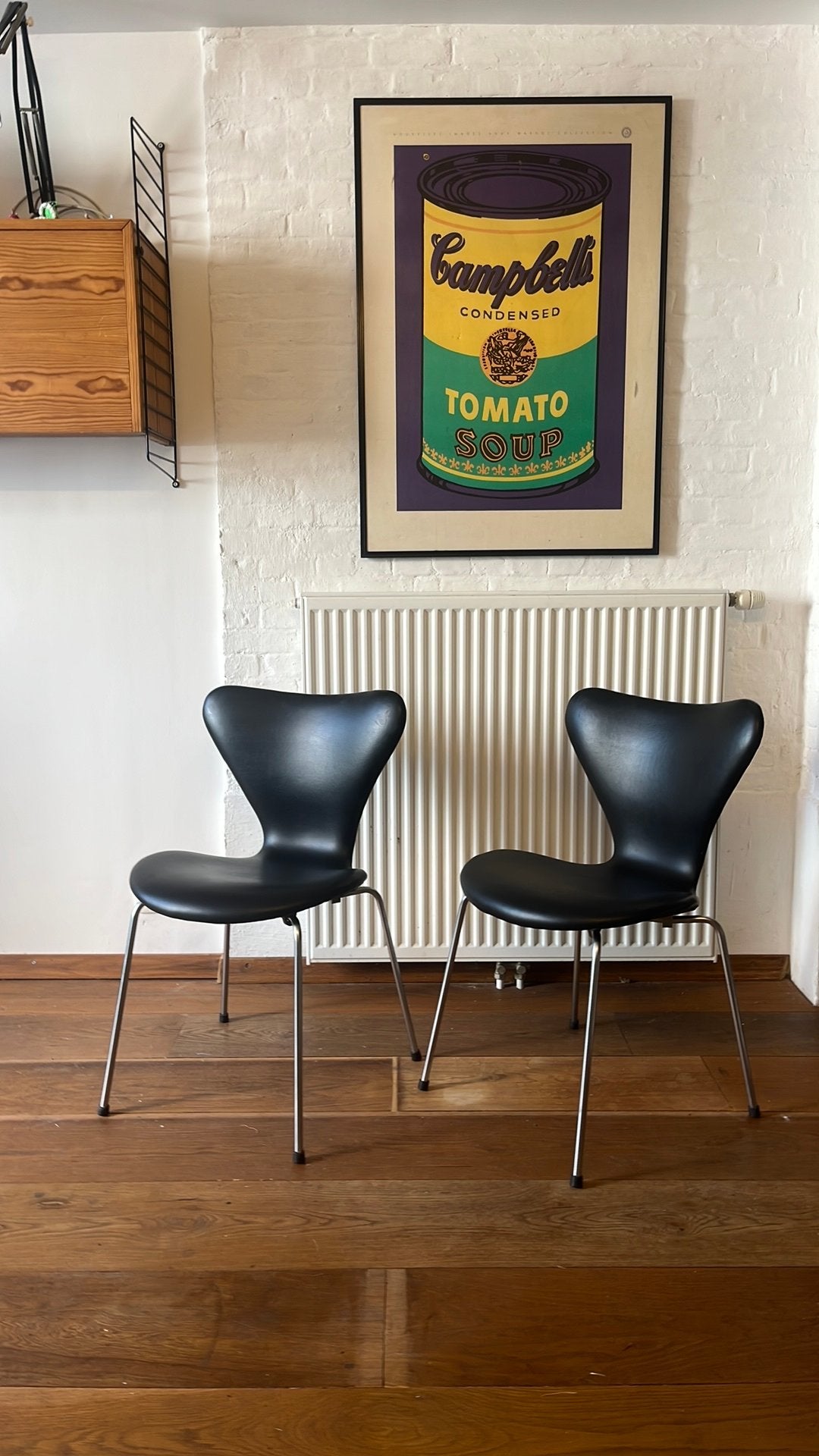 2x Vintage Fritz Hansen Vlinderstoelen 1966 Deens Design, Ophalen, Zo goed als nieuw, Twee