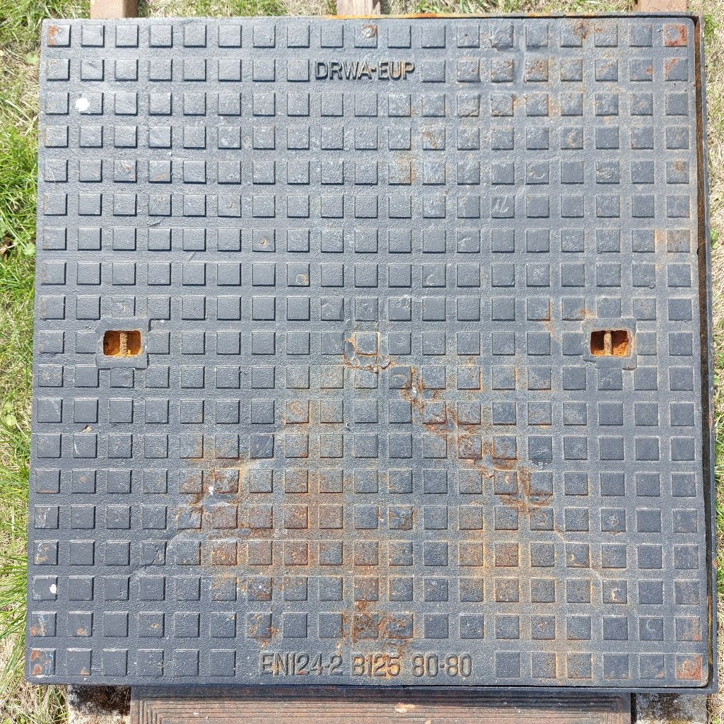 Regard hydraulique fonte nodulaire 80x80 ext / 70x70 int, Enlèvement, Comme neuf