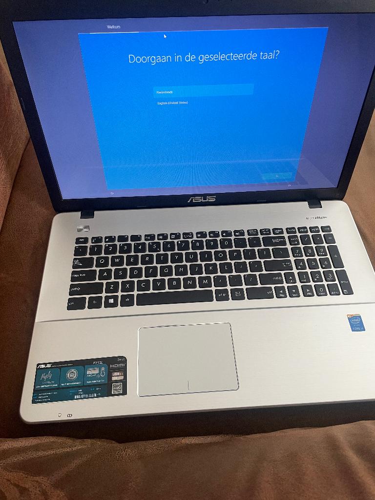 ASUS F751L, Computers en Software, Windows Laptops, HDD, Ophalen of Verzenden, Zo goed als nieuw, 17 inch of meer