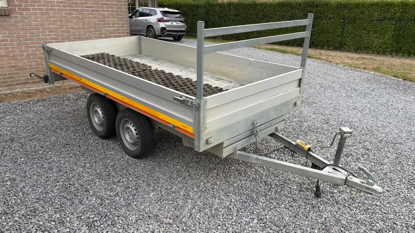 Ongeremde elektrische kipper aanhangwagen, Enlèvement, Utilisé