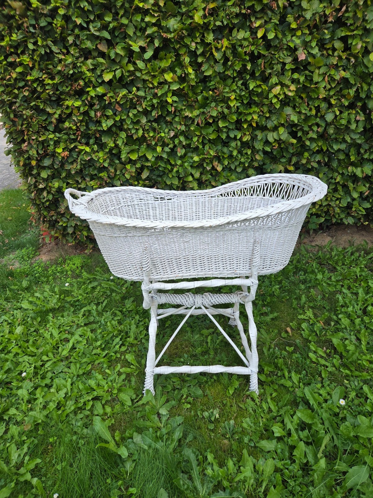 Berceau en rotin vintage, Enlèvement, Utilisé, Berceau