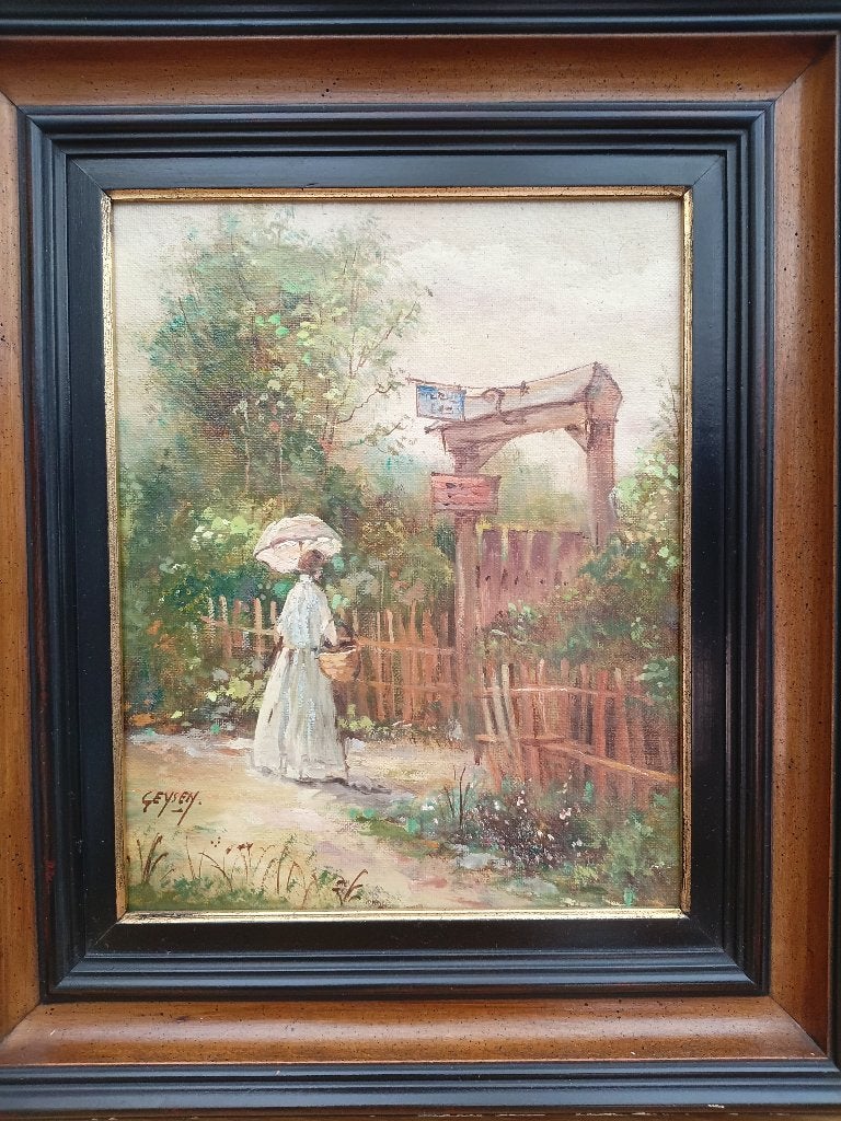 schilderij, Antiek en Kunst, Ophalen, Doek, Gesigneerd, Landschap