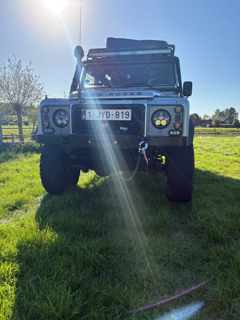 Defender 110 TD4 2.4 Diesel Lichte Vracht, Auto's, Stof, Zwart, 4 cilinders, Defender