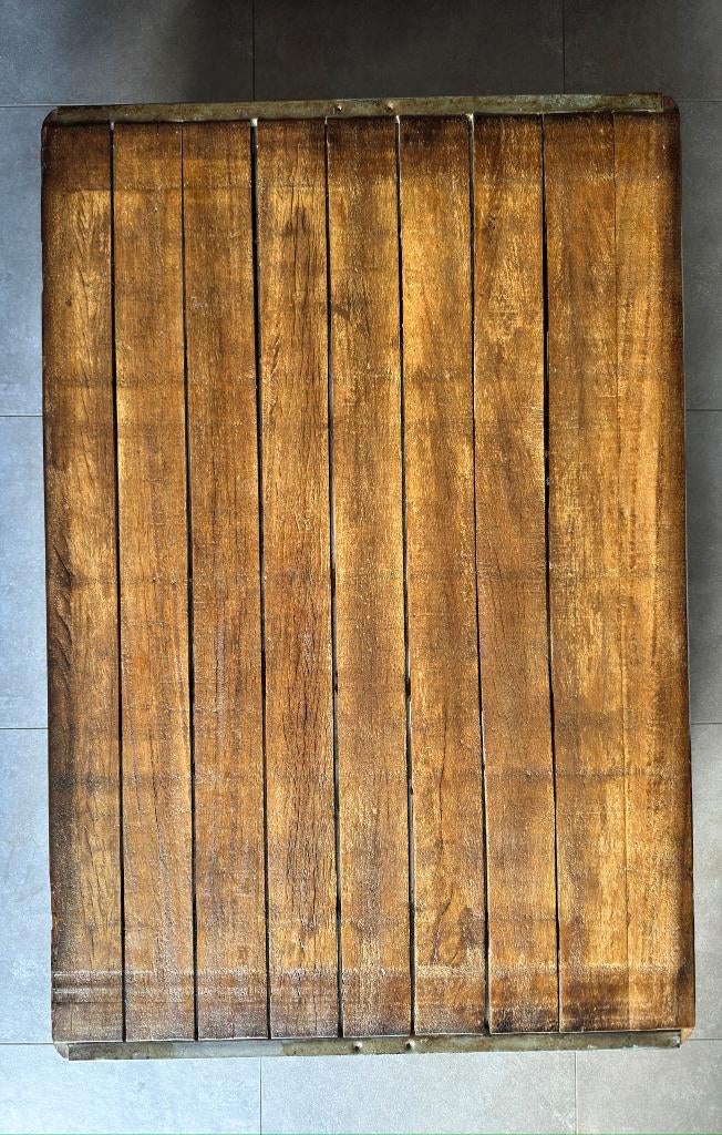 Salontafel 139 x 94 H 38, Ophalen, Gebruikt, 100 tot 150 cm, Eikenhout