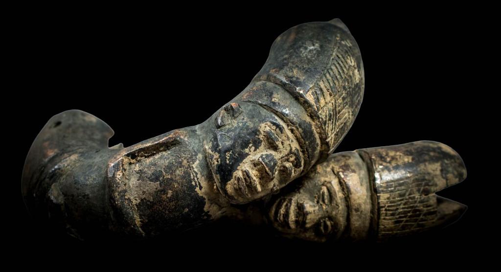 Antropomorfe jasarmband in brons, Antiek en Kunst, Ophalen