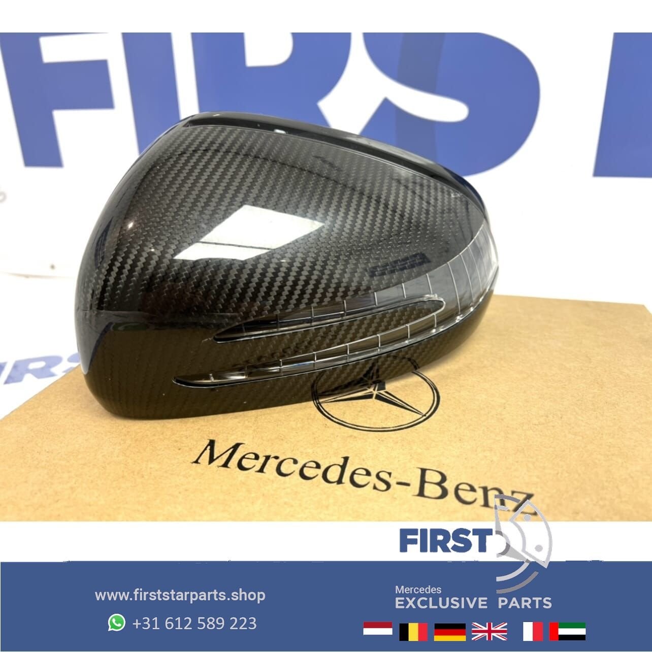 W197 C197 R197 SLS AMG CARBON SPIEGEL KAP LINKS zijspiegel S, Utilisé, -, -, Enlèvement ou Envoi
