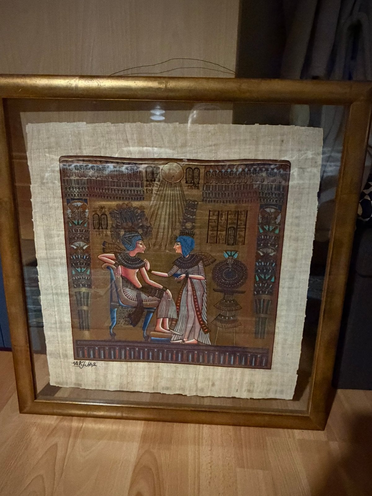 Mooi Egyptisch werk - prachtig ingelijst, Enlèvement, Comme neuf