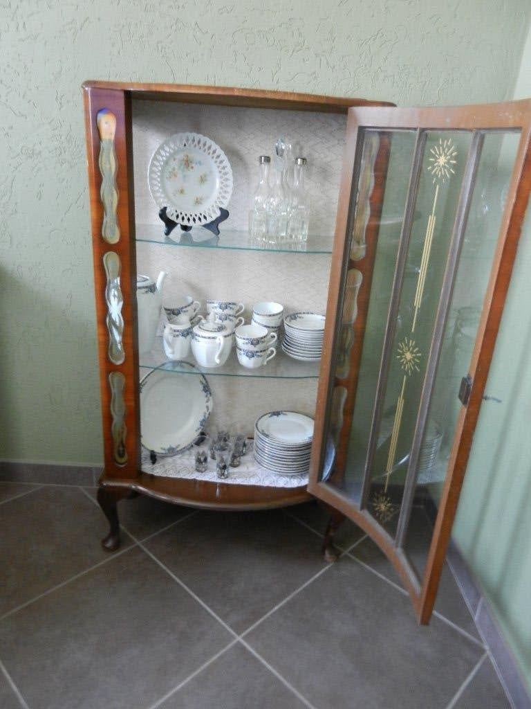 vitrinekast, Huis en Inrichting, Ophalen, Gebruikt, 100 tot 150 cm, 50 tot 100 cm