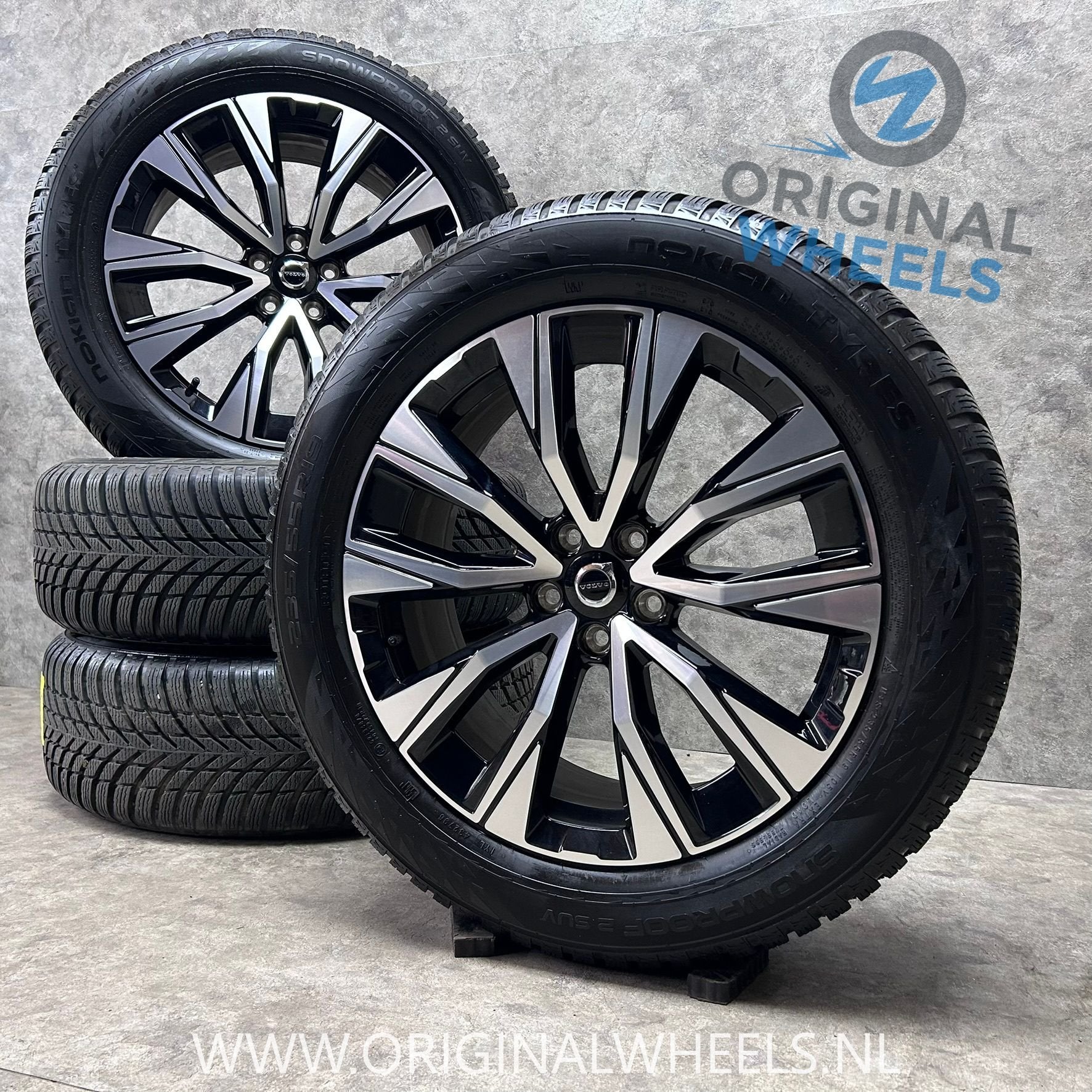 19 inch originele velgen + winterbanden Volvo XC60, Pneus et Jantes, Pneus hiver, Véhicule de tourisme, -