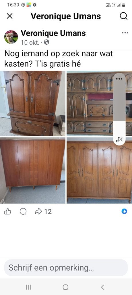 Gratis kasten en bed, Huis en Inrichting, Ophalen, Gebruikt