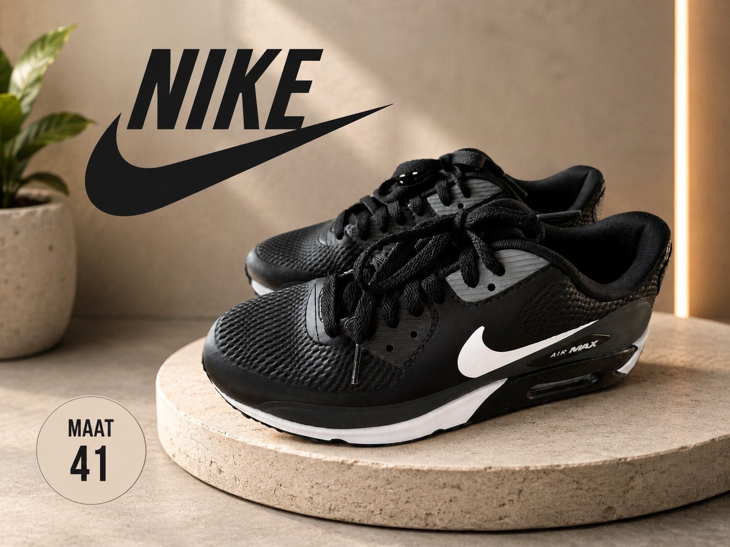 Nike Air Max 90 Golf - Noir/Blanc - Taille 41 (CU9978-002), Nike, Enlèvement, Porté, Baskets
