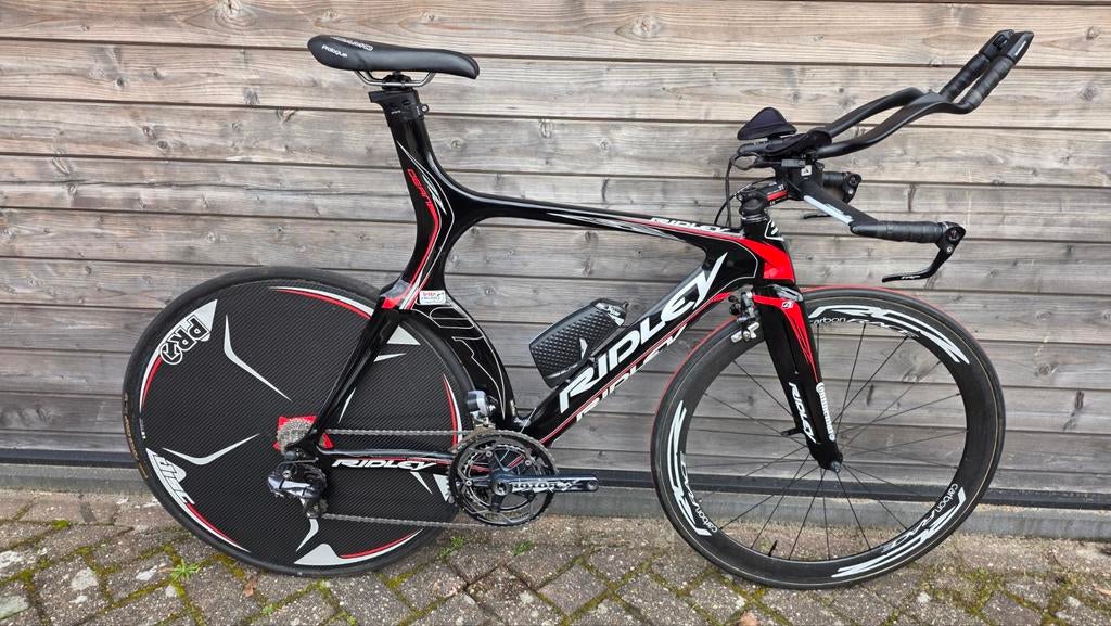 Ridley Dean carbon tijdritfiets triathlonfiets mt S Di2 11sp, Fietsen en Brommers, Ophalen, 28 inch, Gebruikt, Carbon