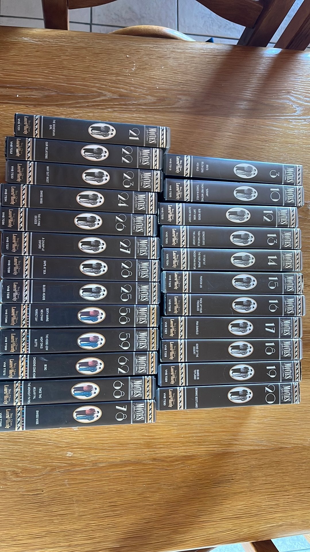Laurel & Hardy VHS – Hal Roach-comedies–vintage ver, Enlèvement, VHS