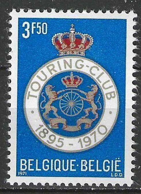 Belgique 1971 - Yvert/OBP 1569 - Touring Club deBelgiq (PF), Envoi, Non oblitéré, Neuf, Voitures