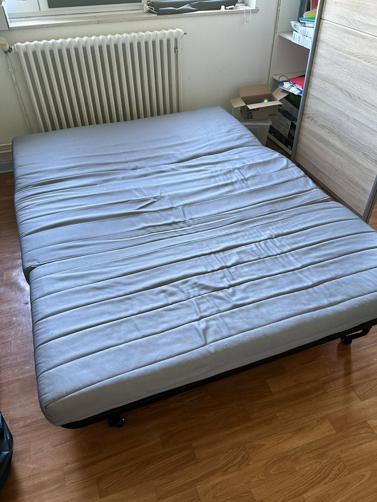 Fauteuil convertible, Maison & Meubles, Beige, 140 cm, Enlèvement, Utilisé