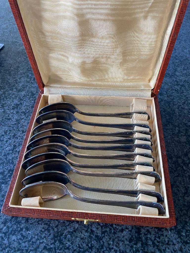 Zilver koffie lepeltjes, Antiek en Kunst, Ophalen