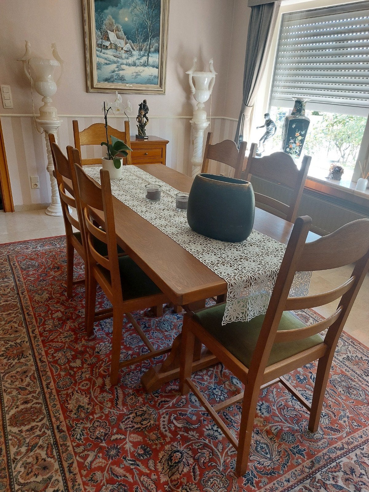 Tafel + 6 stoelen, Ophalen