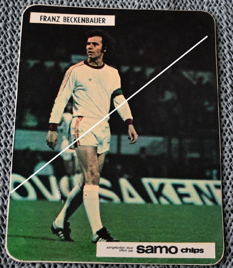 PUCES SAMO/Germany /Franz Beckenbauer 13 x 10 cm Sticker, Envoi, Utilisé, Affiche, Image ou Autocollant
