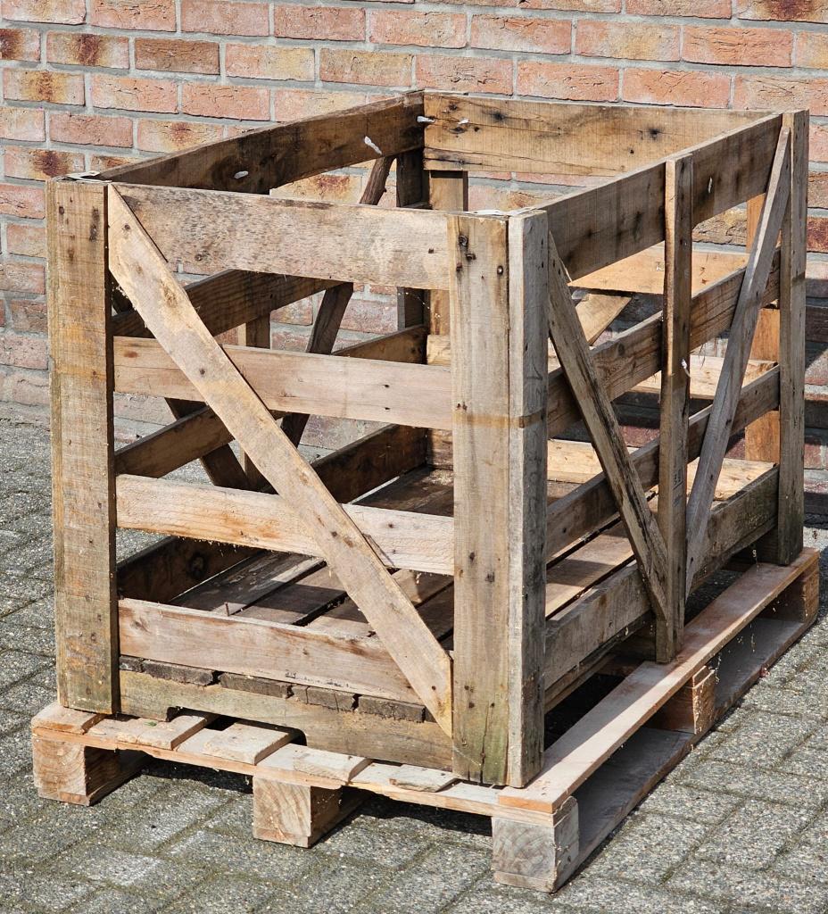 Houten kist, Ophalen, Gebruikt, 100 tot 150 cm, 50 tot 75 cm