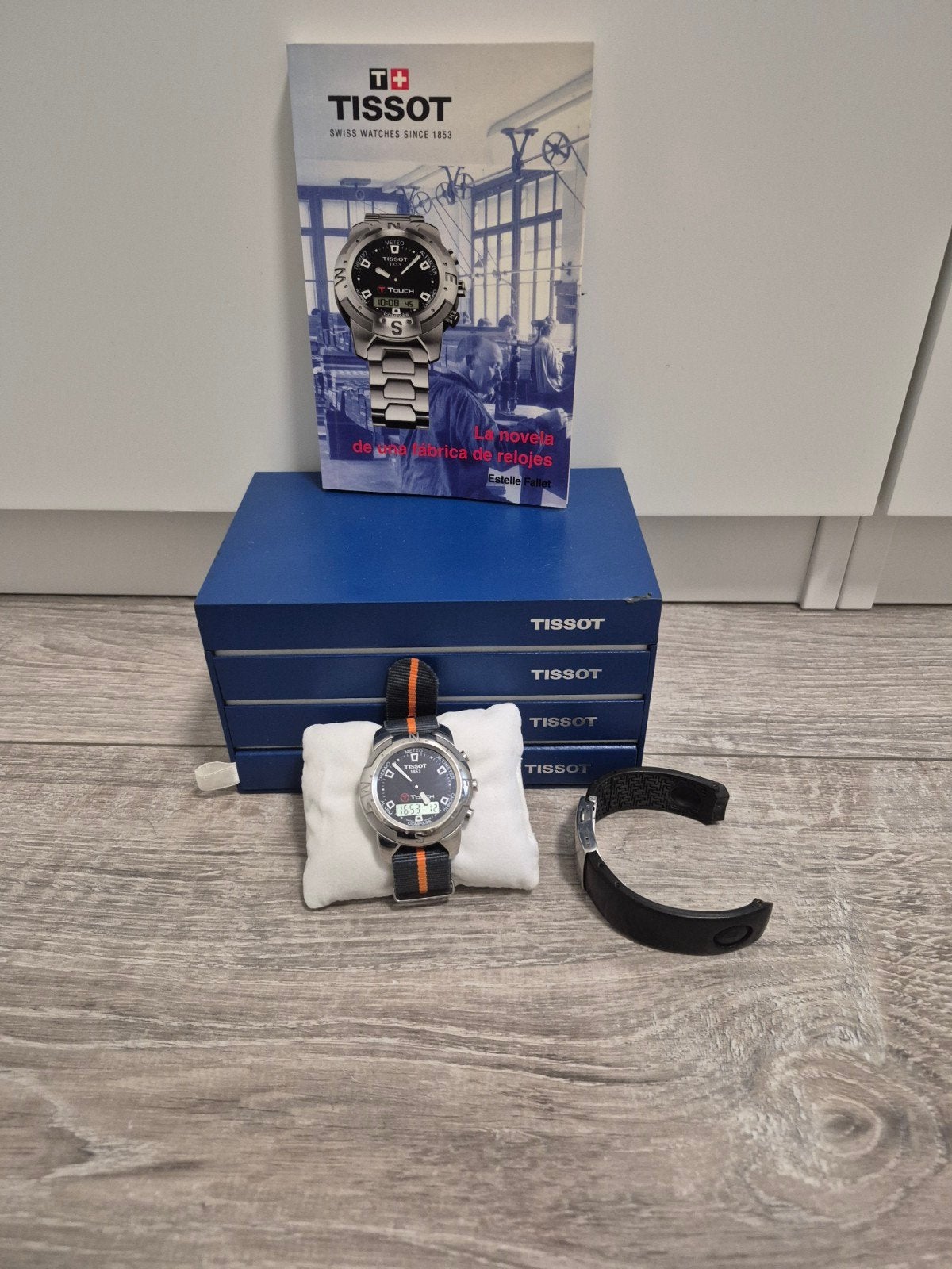 Tissot T-Touch herenhorloge, Bijoux, Sacs & Beauté, Montre-bracelet, Autres marques, Comme neuf, Enlèvement