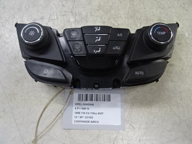 BEDIENINGSPANEEL AIRCO Opel Insignia (90802615), Gebruikt, Opel