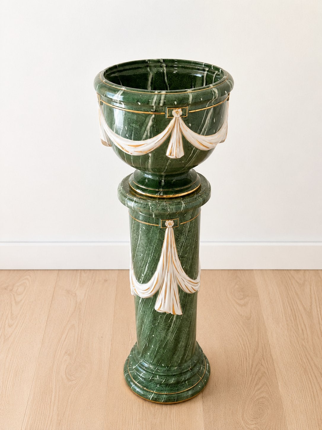 Italiaanse decoratieve zuil met plantenbak – Made in Italy, Ophalen