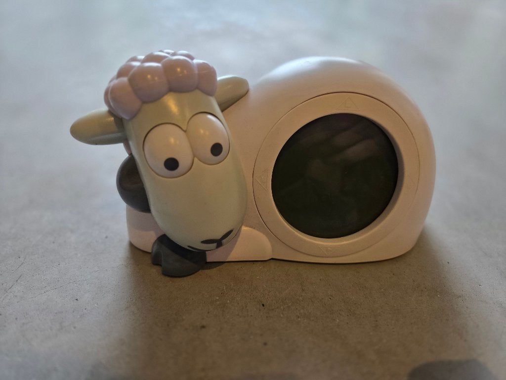 wekker klok kinderen schaap, Ophalen of Verzenden, Gebruikt, Digitaal