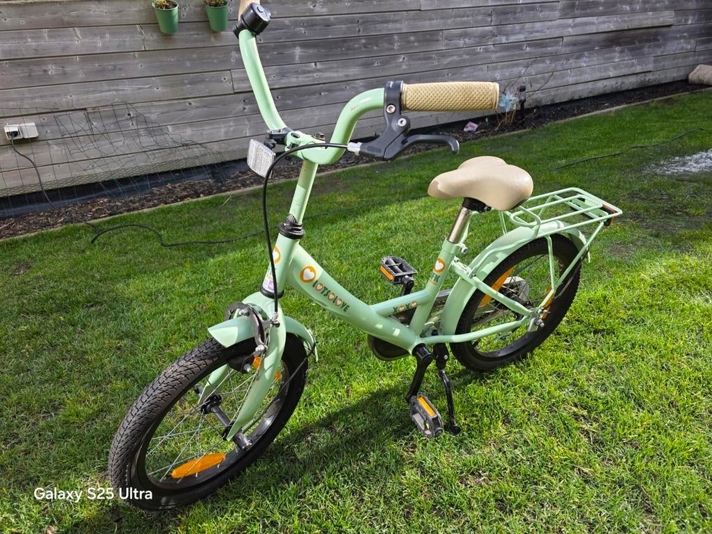 BikeFun meisjesfiets 16" Lots of Love Groen, Ophalen, Gebruikt, 14 tot 16 inch, Overige merken