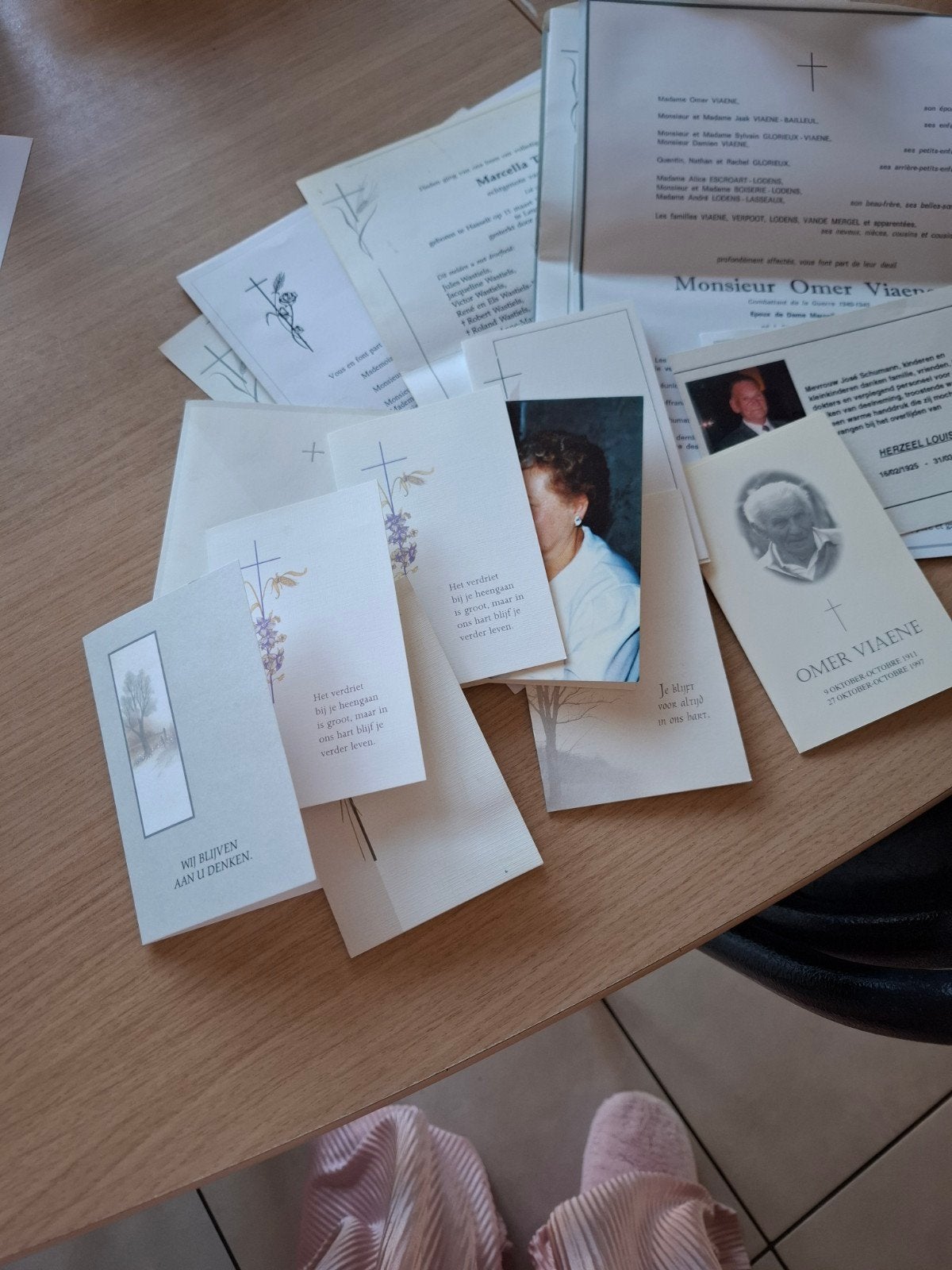 13 cartes de décès et 7 nécrologies, Enlèvement ou Envoi