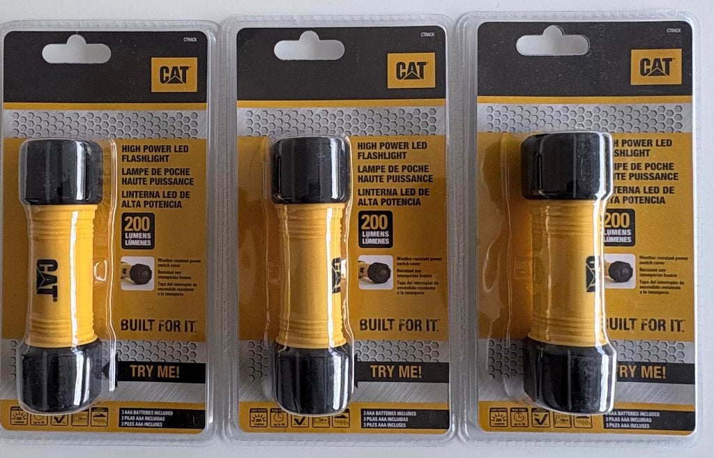 CAT CTRACK Zaklamp 200, Caravanes & Camping, Lampes de poche, Enlèvement ou Envoi, Neuf, Batterie