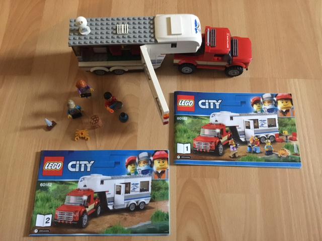 Lego City Pick-uptruck en Caravan 60182, Compleet, City, Lego, Ophalen of Verzenden