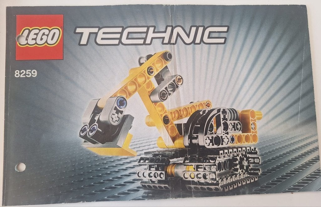LEGO Technic mini Bulldozer - 8259, Lego, Ensemble complet, Instructions incluses, Comme neuf