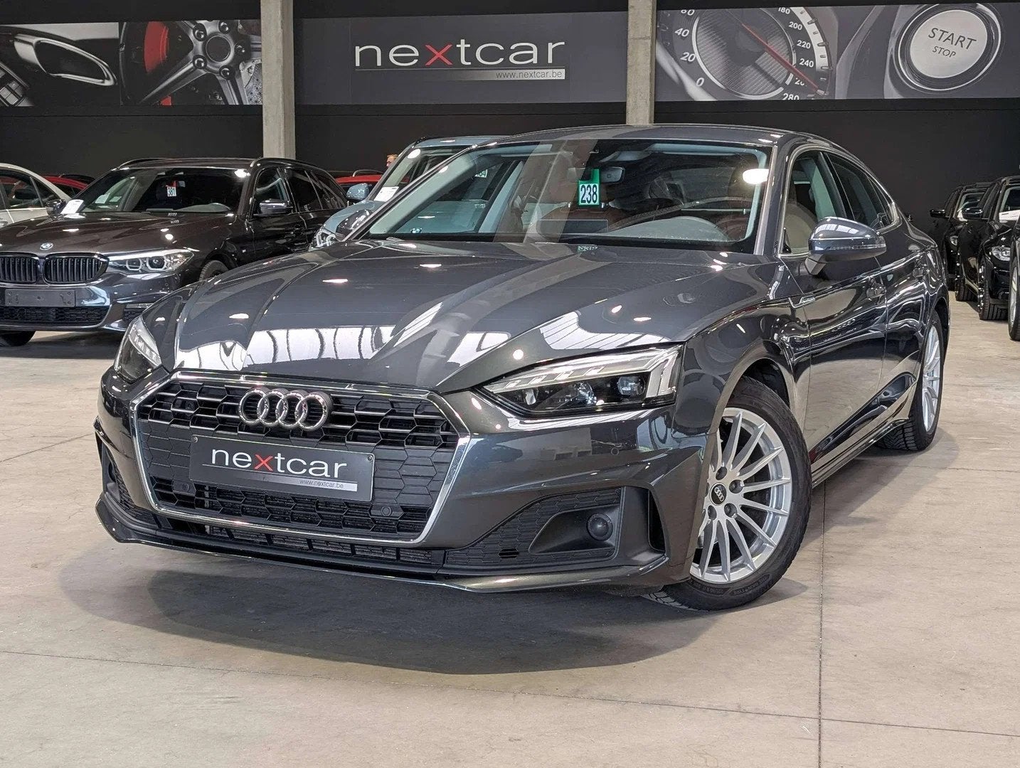 Audi A5 SB 35TDi STronic*CUIR SPORT-MATRIX-NAVI-VIRTUAL*, Argent ou Gris, 1968 cm³, Automatique, Audi
