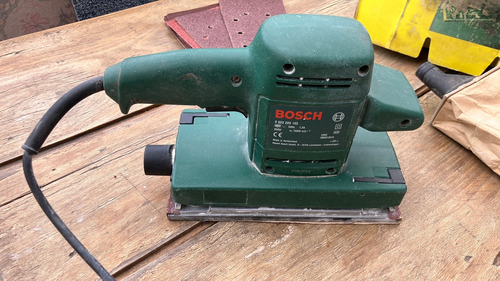 Ponceuse vibrante bosch pss 28 A, Enlèvement, Utilisé, Moins de 600 watts, Autres types