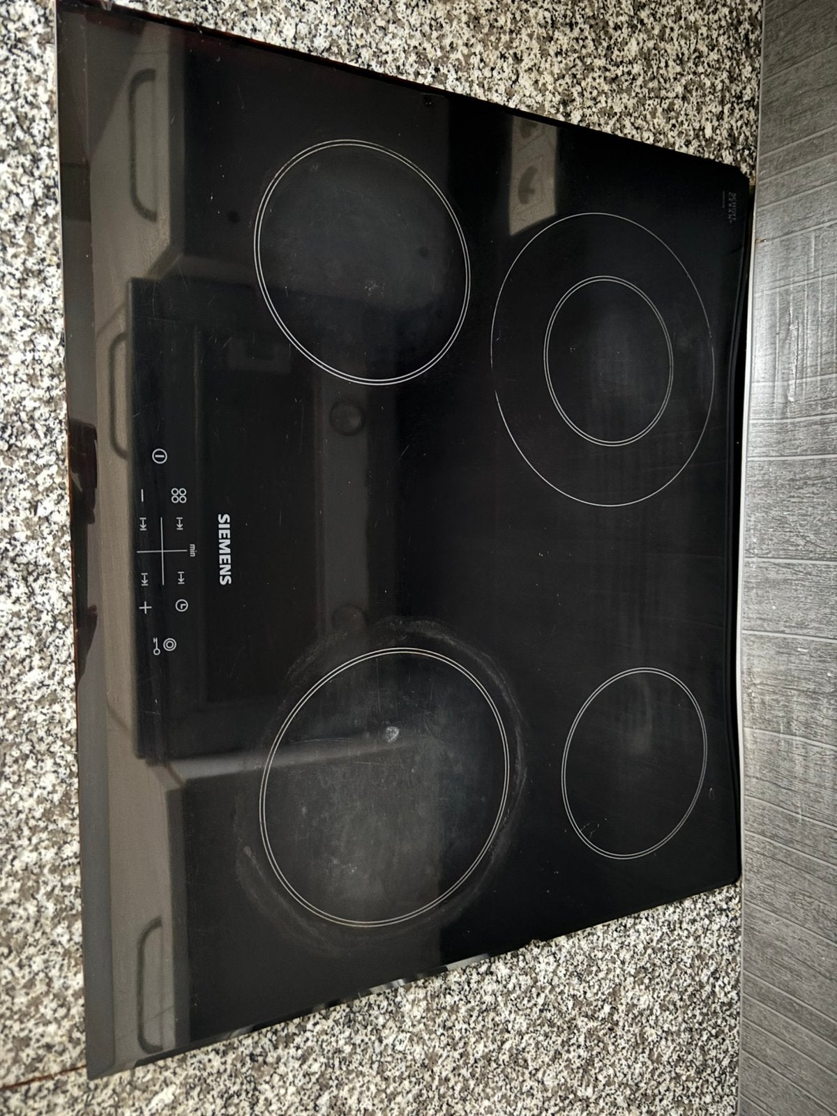 Vitrokeramische kookplaat, merk siemens, Elektronische apparatuur, Kookplaten, Ophalen, Gebruikt, Keramisch, 4 kookzones