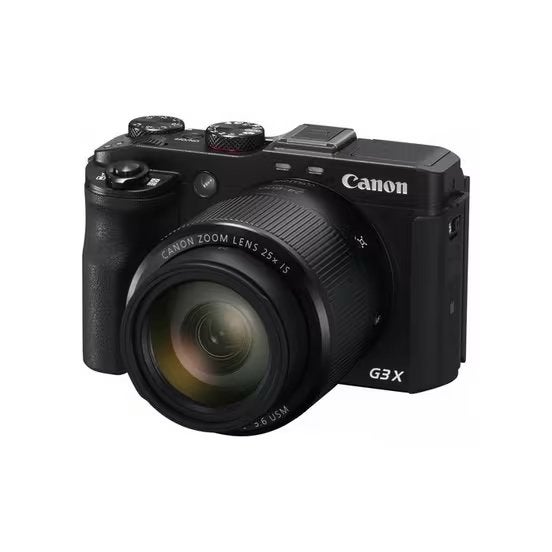Canon powershot G3X met viewfinder en 2 batterijen, TV, Hi-fi & Vidéo, Appareils photo numériques, Appareil photo bridge, 20 mégapixels