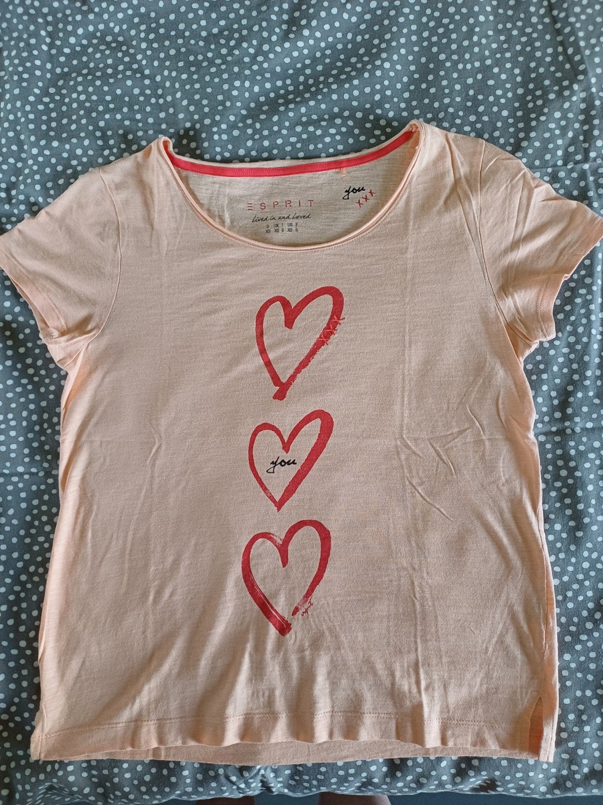 T-shirt van Esprit, Kleding | Dames, T-shirts, Verzenden, Oranje, Korte mouw, Maat 36 (S)