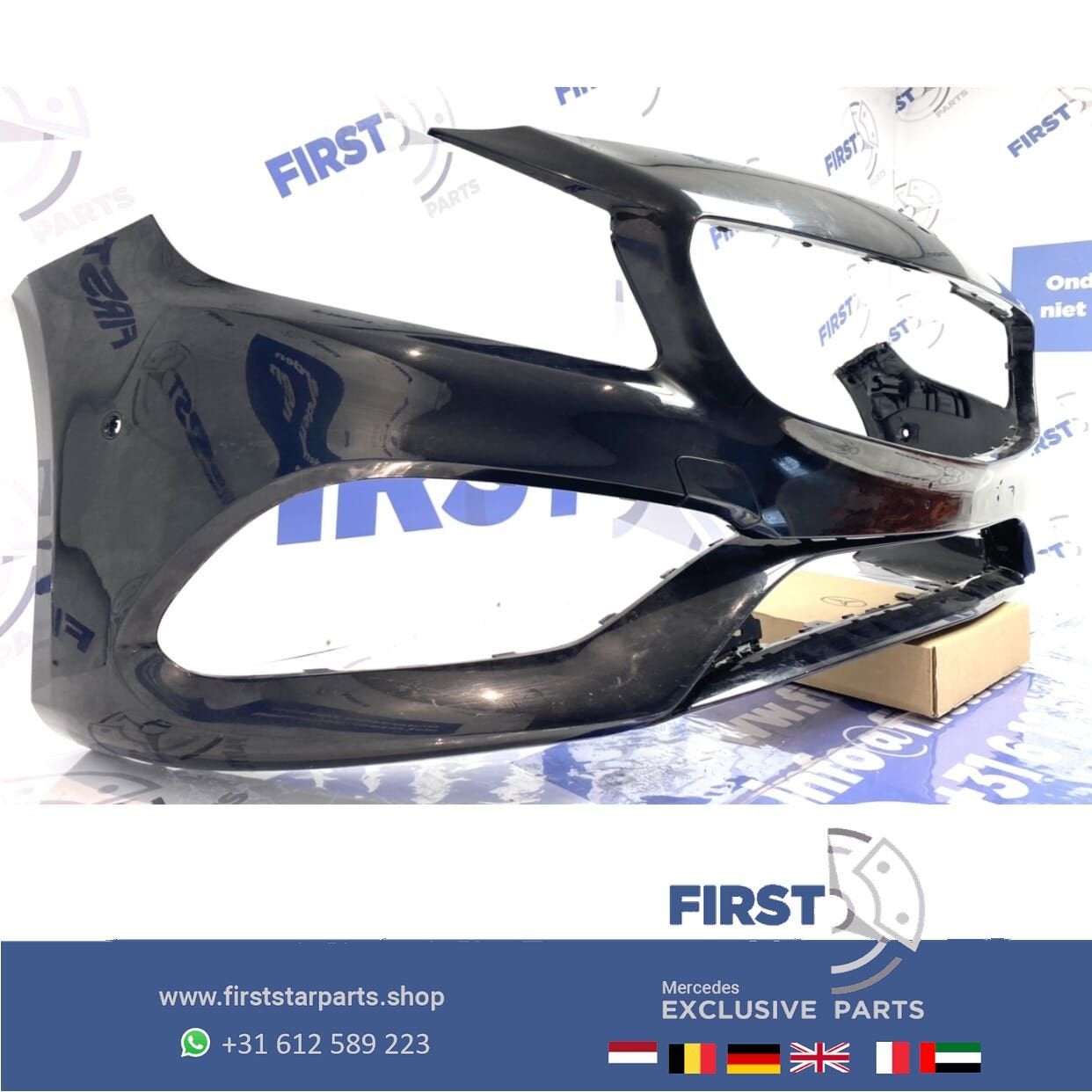 W176 A KLASSE FACELIFT AMG VOORBUMPER ZWART 2012-2018 origin, Utilisé, -, Avant, -