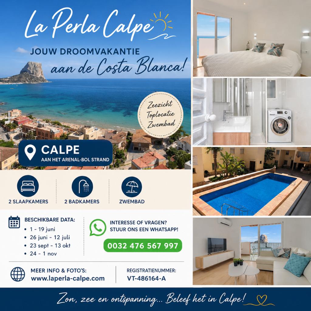Calpe : location de vacances avec 2 chambres, Propriétaire, Village, Costa Blanca, 4 personnes