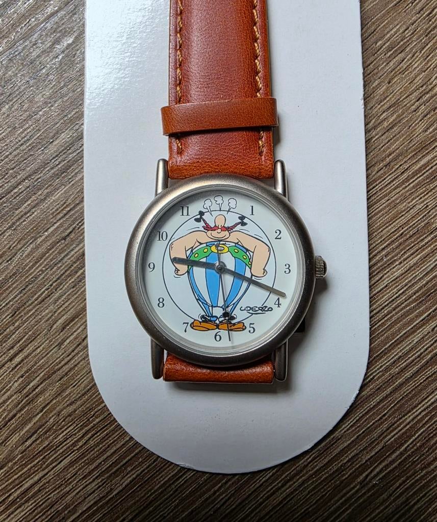 Vintage horloge Astérix & Obélix - Citime, Ophalen, Zwart