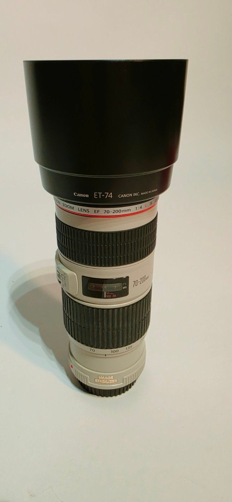 Canon EF 70-200mm f/4L IS USM, Audio, Tv en Foto, Foto | Lenzen en Objectieven, Ophalen, Canon, Canon EF, Zonnekap