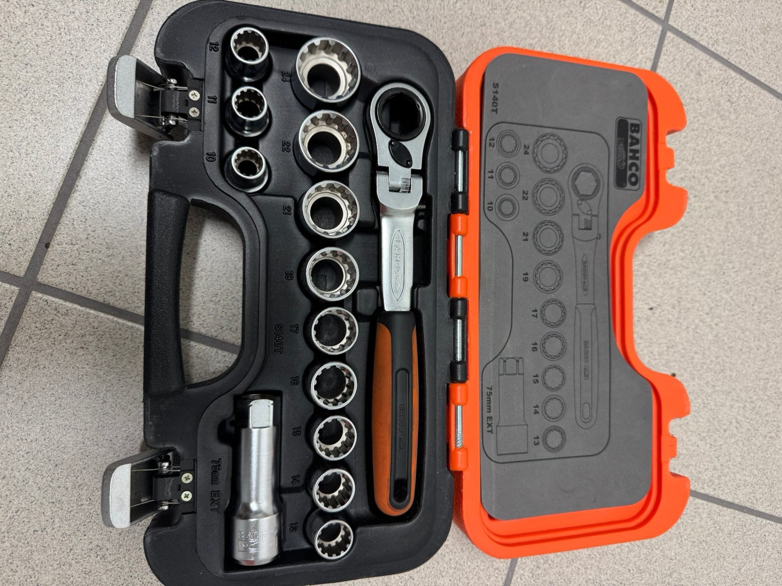Bahco dopsleutels, Auto diversen, Autogereedschap, Ophalen of Verzenden, Zo goed als nieuw