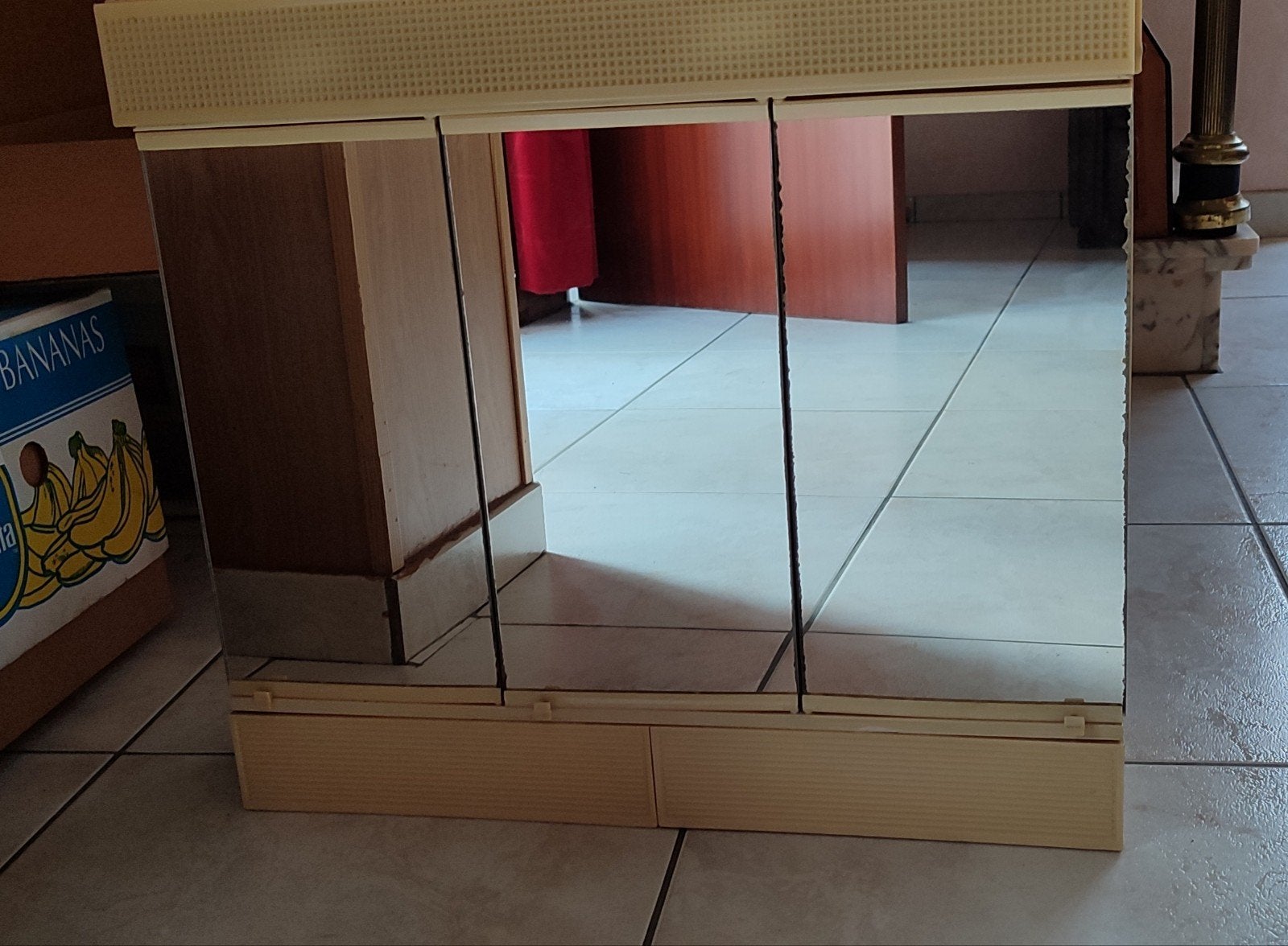 vintage toiletkastje, Ophalen, Gebruikt, Spiegelkast