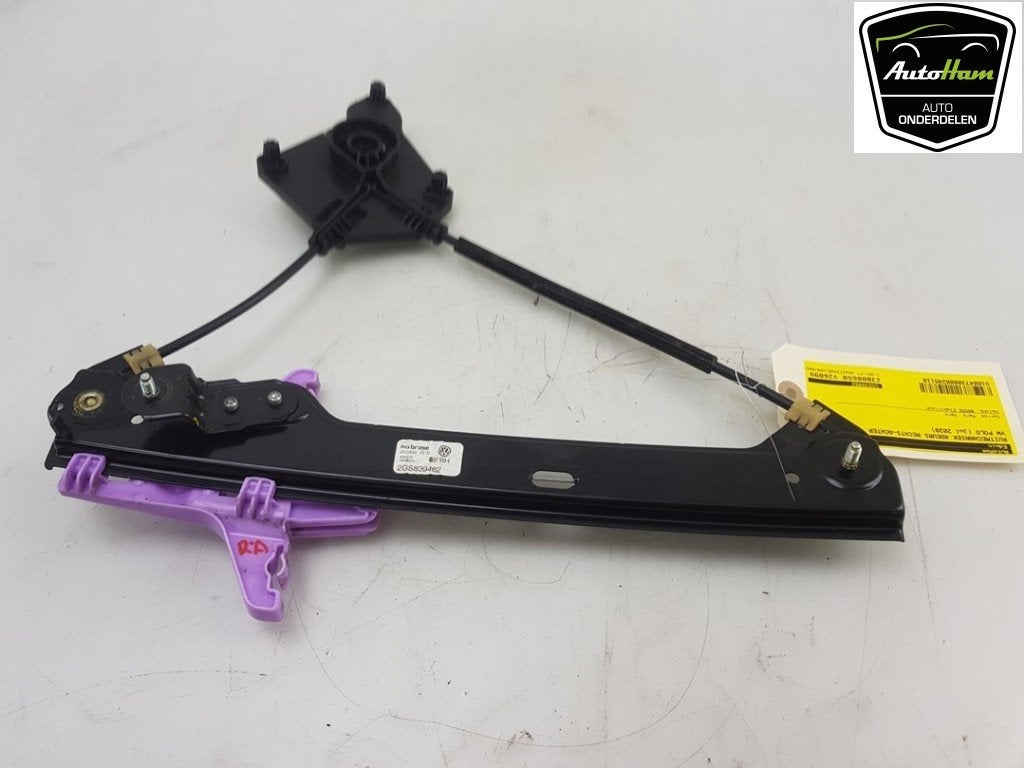 MECANISME VITRE ARRIÈRE DROIT Polo VI (AW1) (|2GS839462|), Volkswagen, Brose SE, Info@brose.com, Utilisé