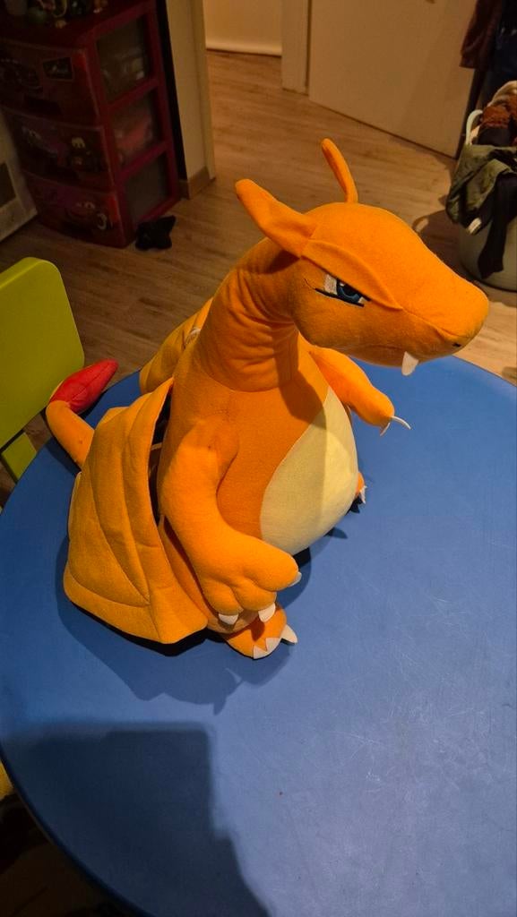 Peluche Pokémon Charizard, Orange, Comme neuf, Pokémon, Enlèvement