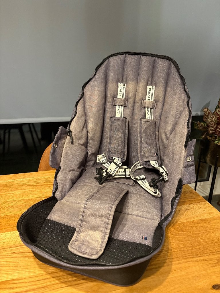 Dubatti kinderwagen 2in1 – Grey & Soft Taupe + extra’s, Kinderen en Baby's, Gebruikt, Met reiswieg, Ophalen, Kinderwagen