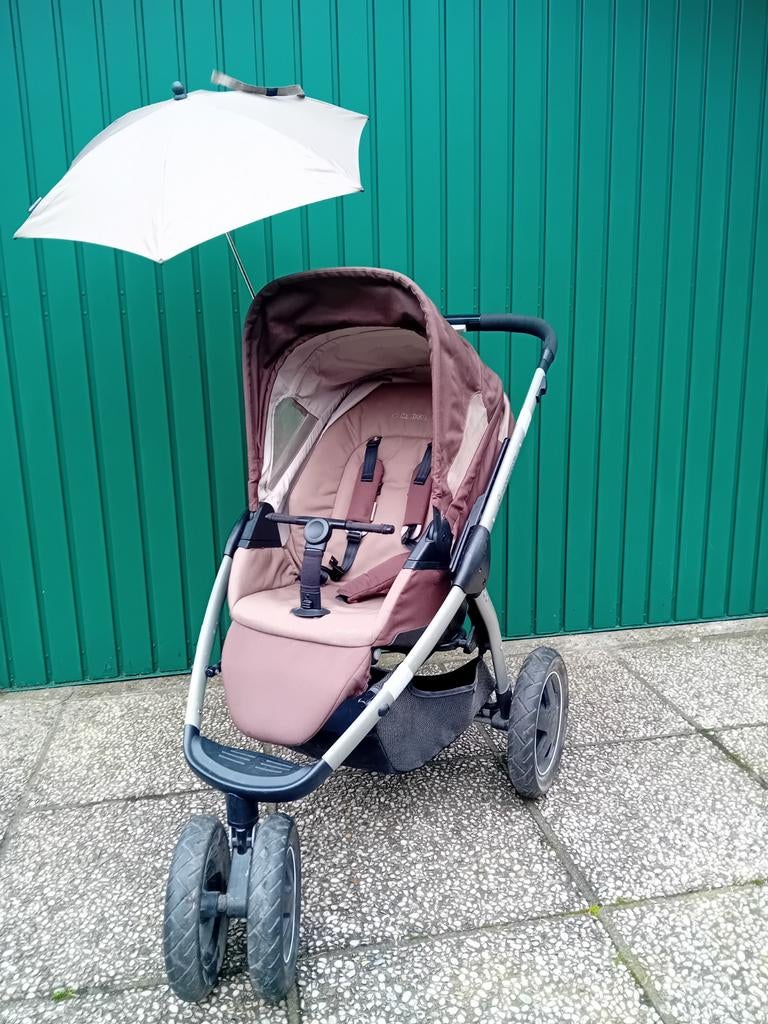 Buggy Maxi-Cosi Mura Plus met regenhoes, parasol & draagmand, Ophalen, Maxi-Cosi, Regenhoes