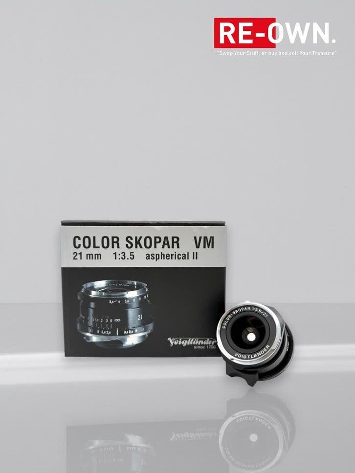 VOIGTLANDER COLOR-SKOPAR 21MM F/3.5 | TYPE II | TOPSTAAT, ., 21 mm, Zo goed als nieuw, Voigtlander