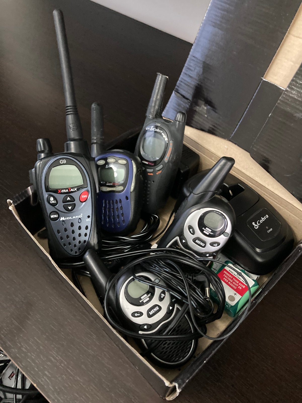Walkietalkie 5 stuks, Telecommunicatie, Portofoons en Walkie-talkies, Ophalen, Zo goed als nieuw