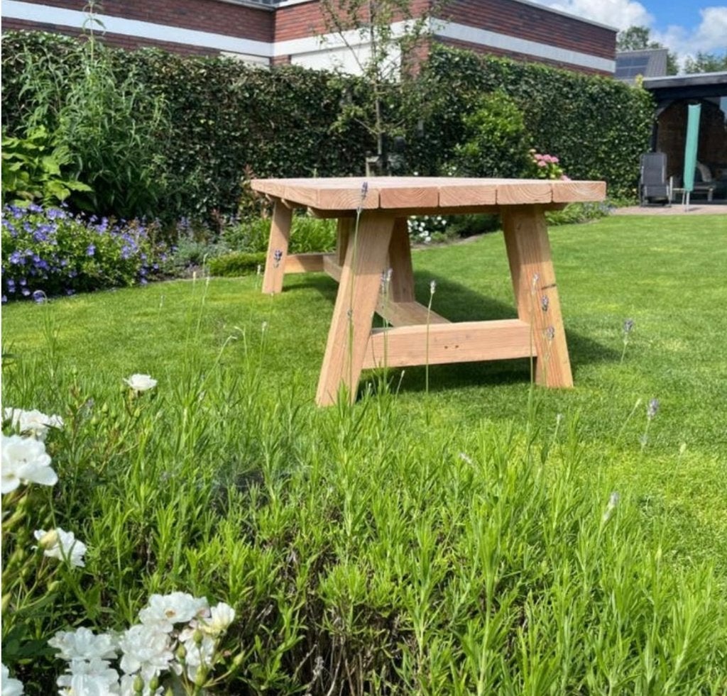 robuuste tuintafel van douglashout, Tuin en Terras, Ophalen of Verzenden, Nieuw, Rechthoekig, Hout
